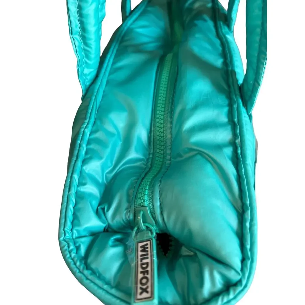 Wildfox Nylon Tote Overnight Bag Seafoam Green